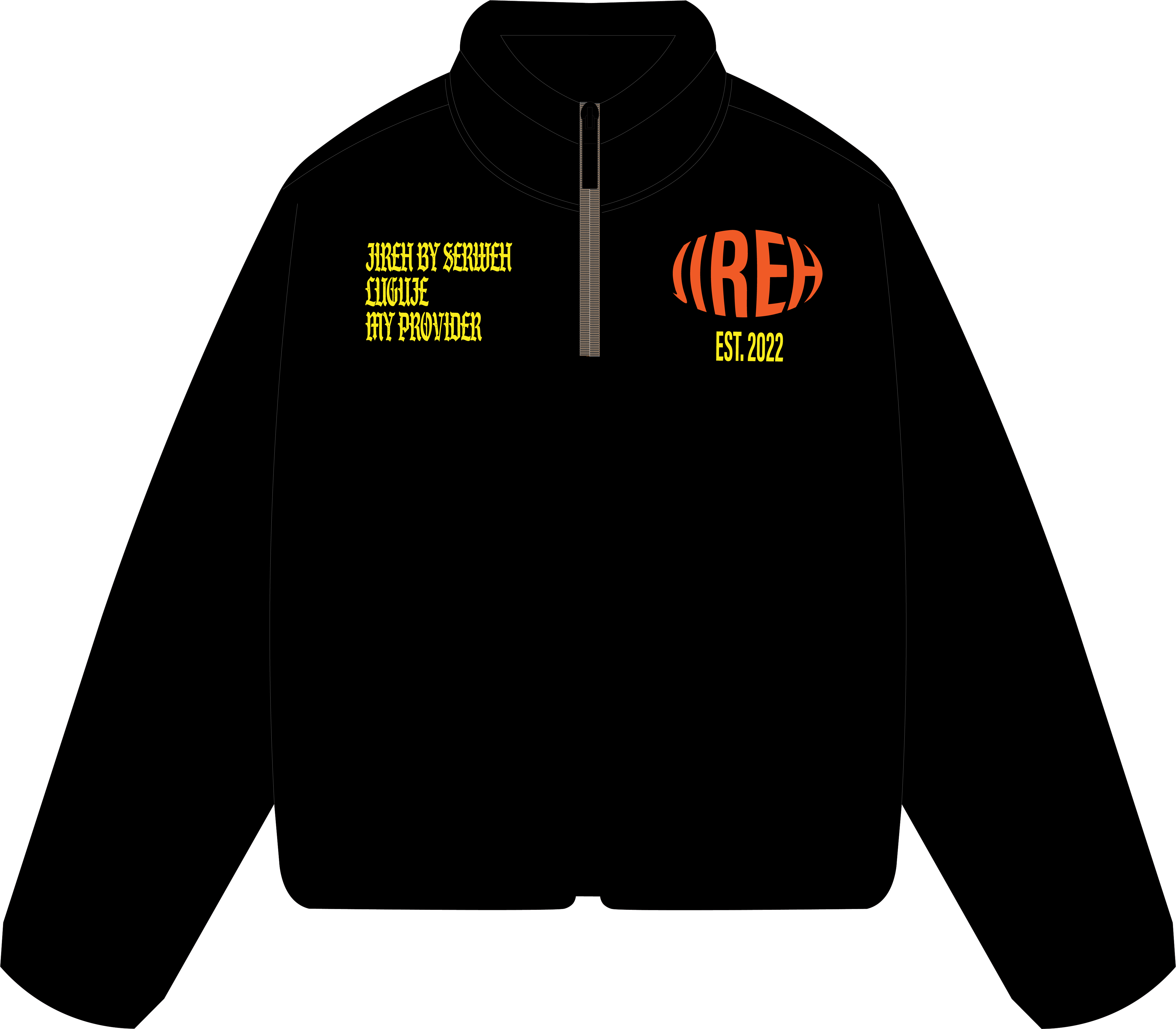 Quarter zip up black